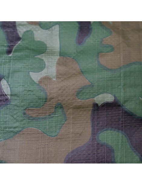 Bâche militaire 3,6x5 m 150 gr/m2 Bâche camouflage de sol verte et