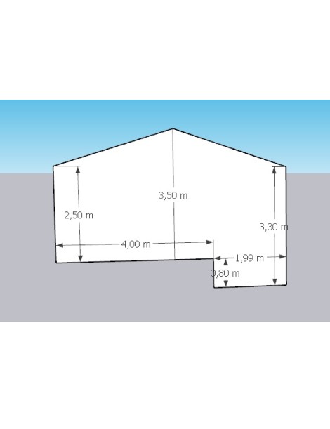 Bâche PVC 900g - dim. plan - 202510PS011