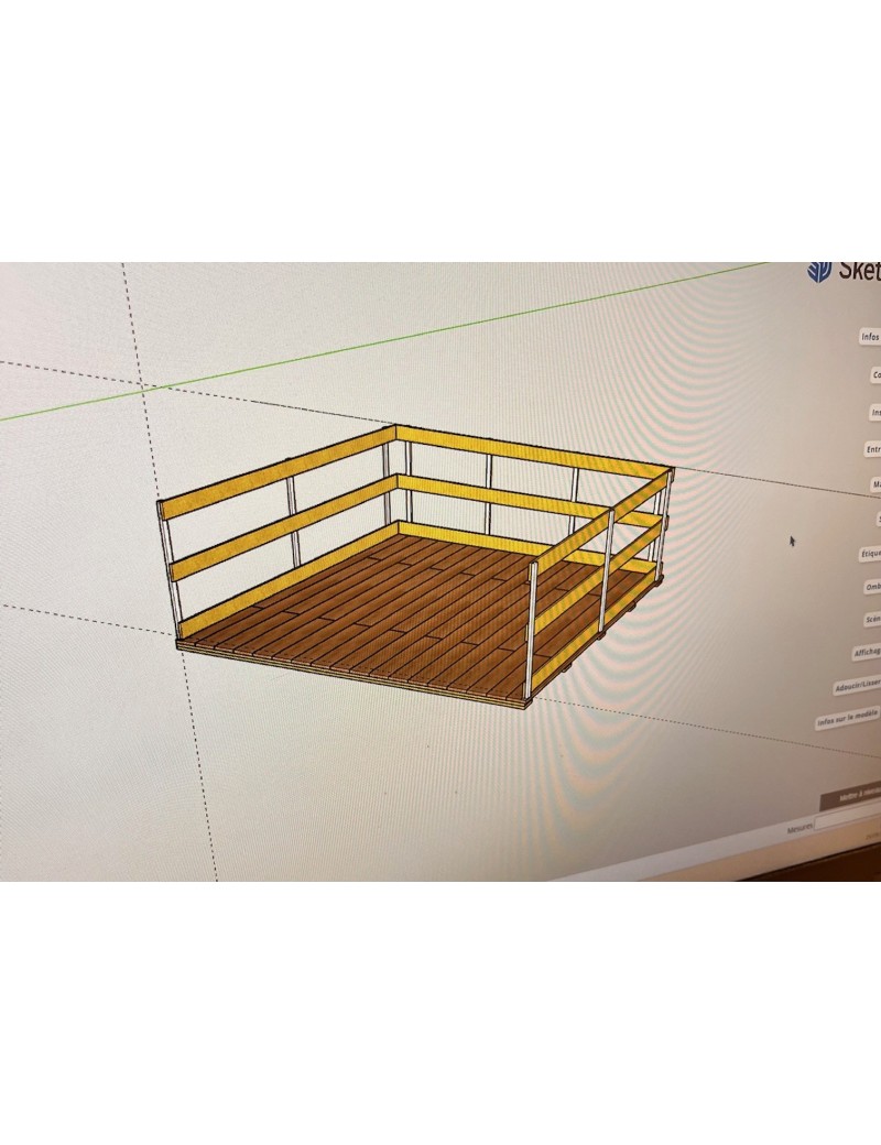 Bâche rambarde PVC 650g  - 202510PS025