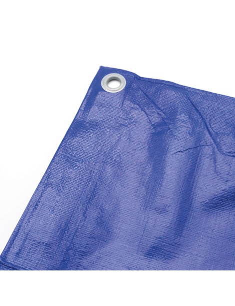 Bâches et cie - Bâche de protection 240g/m² Couleur Bleu Dimensions 10m x  12m