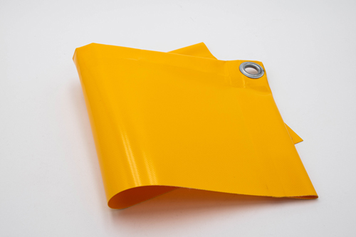 Coloris jaune bâche PVC