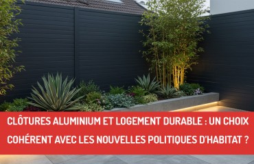 Clôtures aluminium et logement durable : un choix cohérent avec les nouvelles politiques d’habitat ?