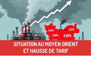 Situation au Moyen Orient et hausse de tarif